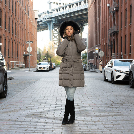 Elora cargo puffer winter coat 