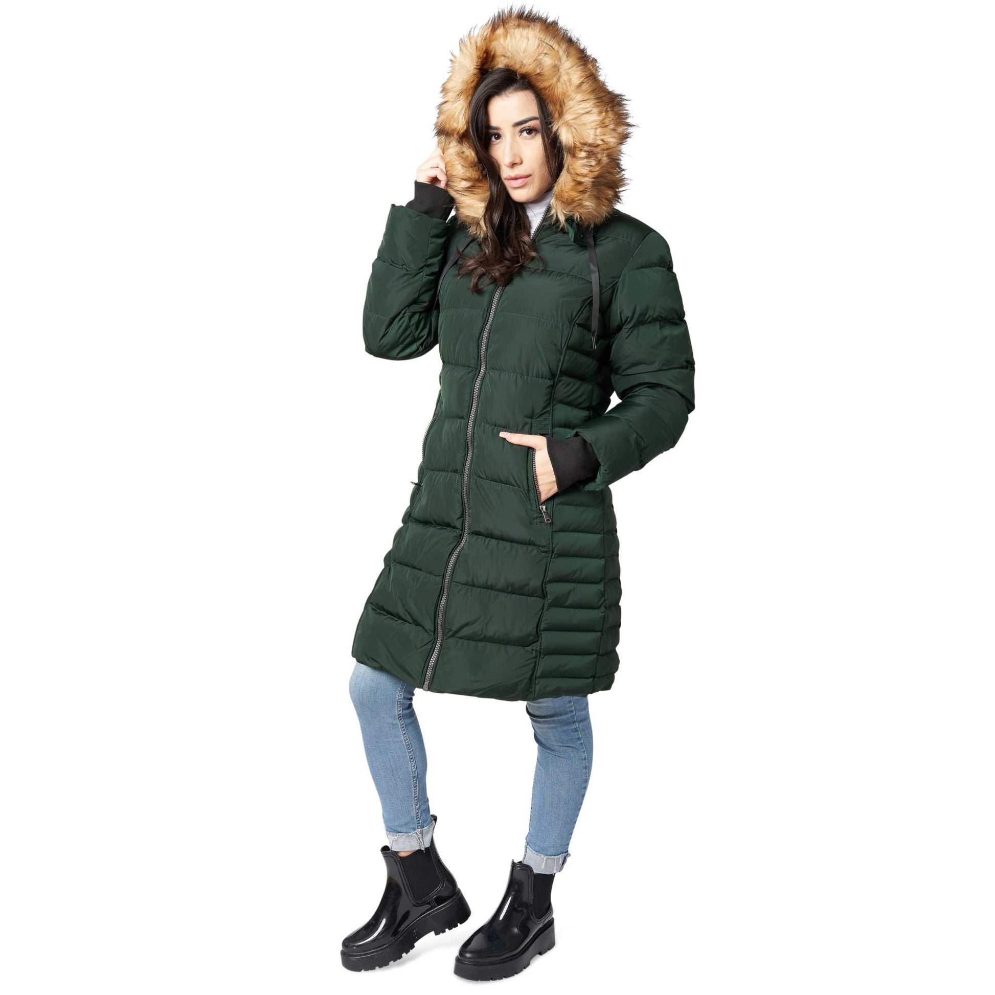 Mid Length Womens Winter Coat