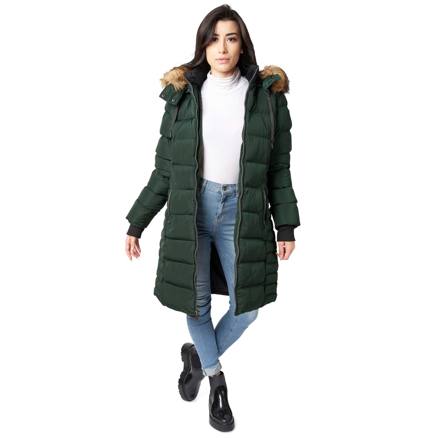 Mid Length Womens Winter Coat