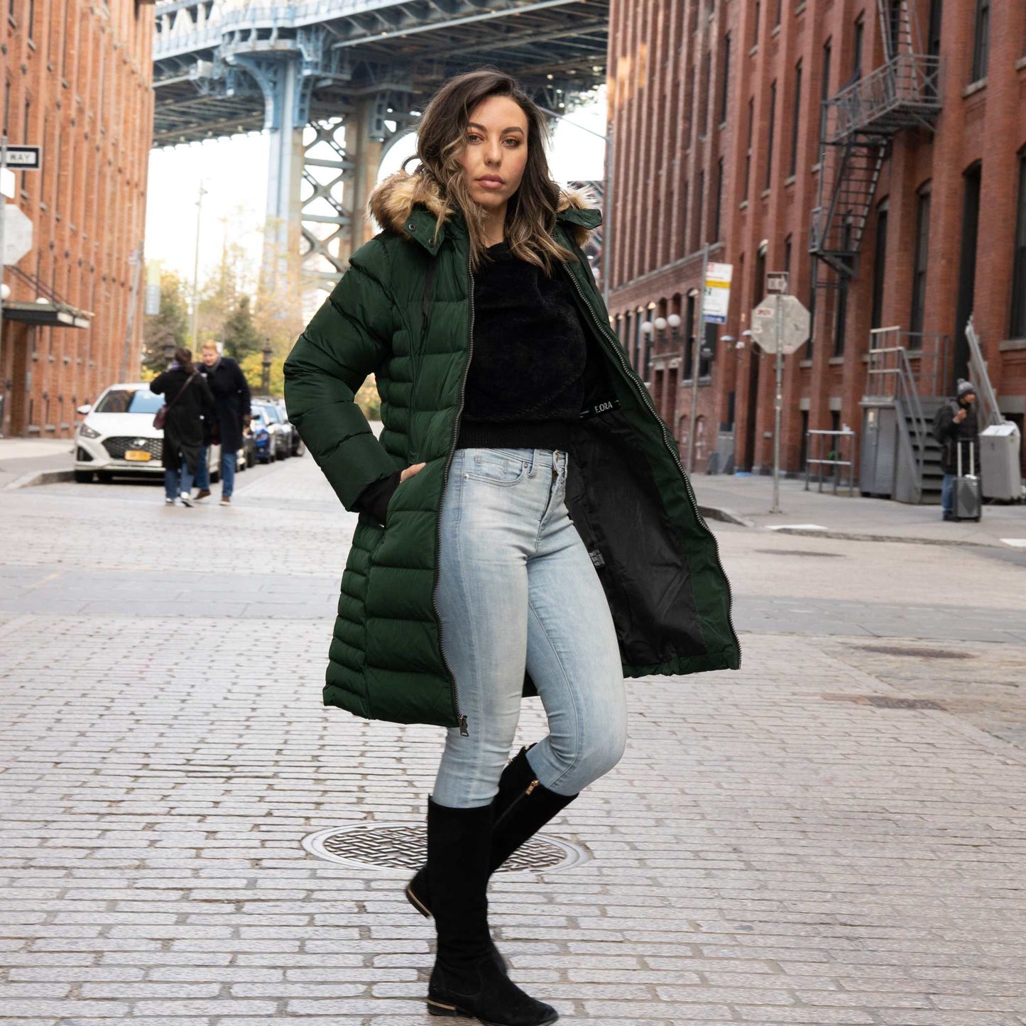 Mid Length Womens Winter Coat