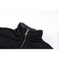 Mid-length women's winter coat with polar fleece lining, zip closure, and detachable hood.